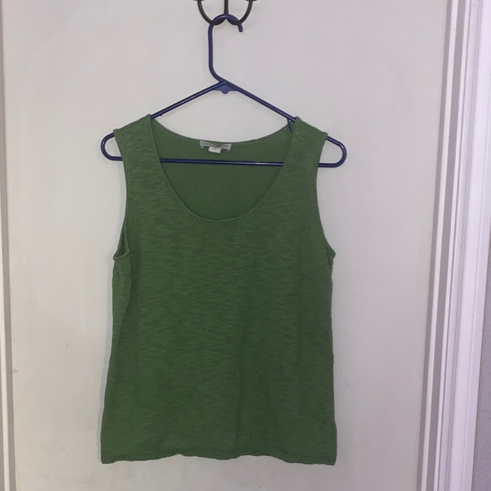 Coldwater Creek Vibrant Green Tank Top